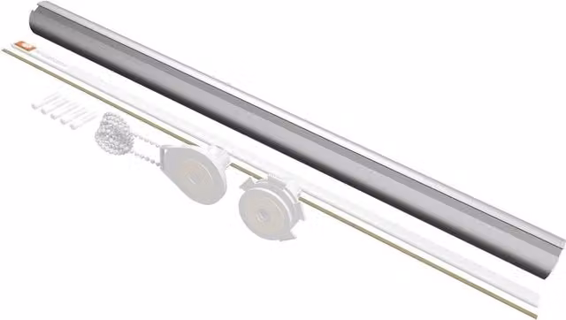 Blinds Outlet Make Your Own No Drill Roller Blind Kit in Silver, Width: 120 cm