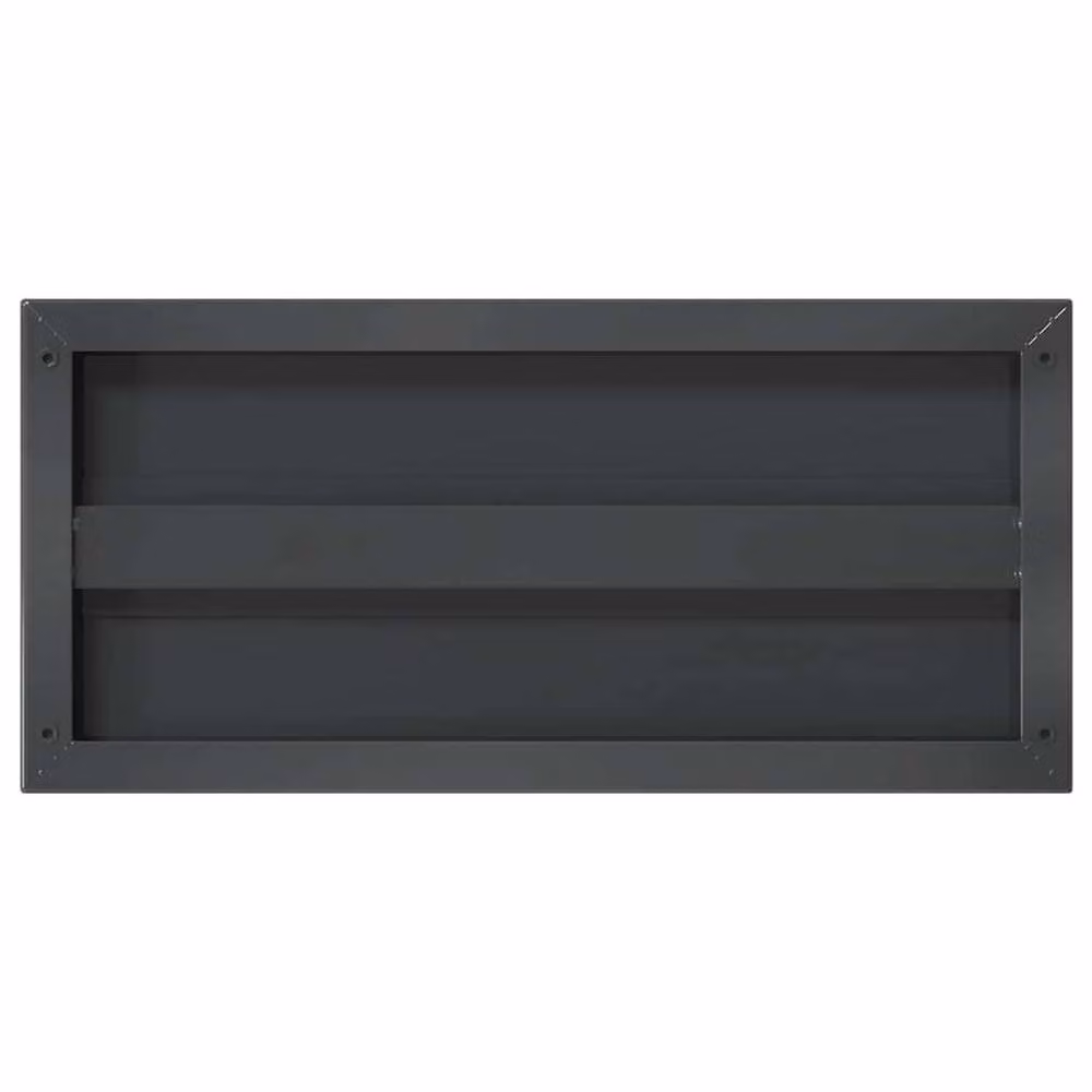 Berkfield Home Wall Mounted Shelves, 2 Piece Black Matt Metal Set, W/D/H: 50 x 23.5 x 3 cm – 4