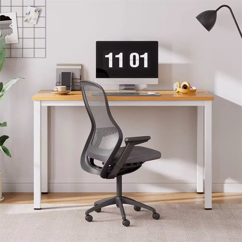Nordara White Computer Desk for Home Office, W/D/H: 100 x 60 x 75 cm – 2
