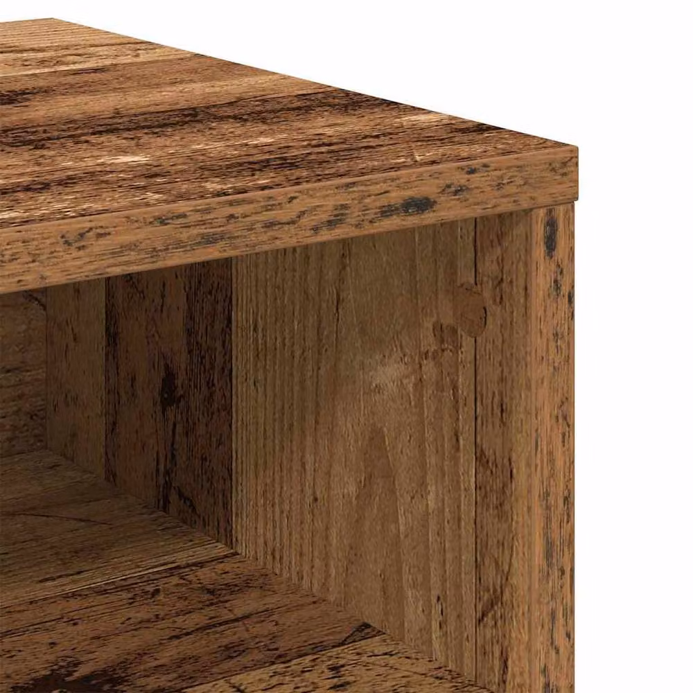 Berkfield Home Decorative Bedside Cabinet Set of 2, Brown Old Wood, W/D/H: 40 x 30 x 30 cm – 6