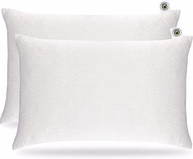 Martian Made Bamboo Waterproof Pillow Protectors, 2 Pack, White, W/D/H: 50 x 75 cm