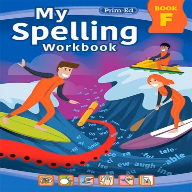 RIC Publications My Spelling Workbook Book F Paperback Multicolour