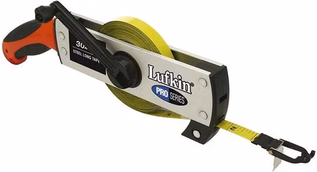 Lufkin Crescent Frame Steel Tape Measure in Yellow and Multicolour