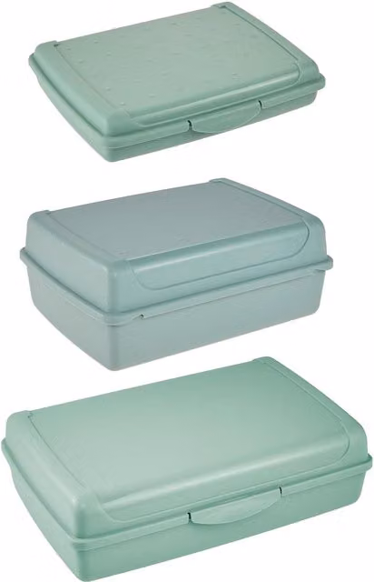 Keeeper Set of 3 Leakproof Clip Lock Fresh Food Containers in Green – 1