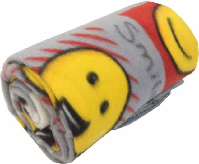 Velosso Grey and Multicolour Soft Polar Fleece Blanket, W/D/H: 152 x 127 x 127 cm