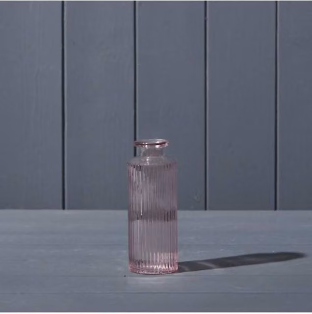 KDMD Lavender Delicate Purple Glass Bottle for Tabletop Decor