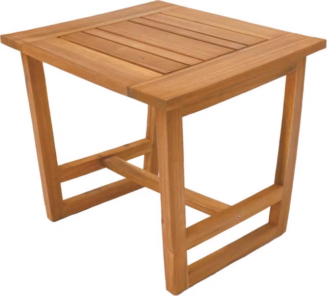 Abrihome Olifen Modular Outdoor Furniture Set with Acacia Wood and Fabric in Teak Colour