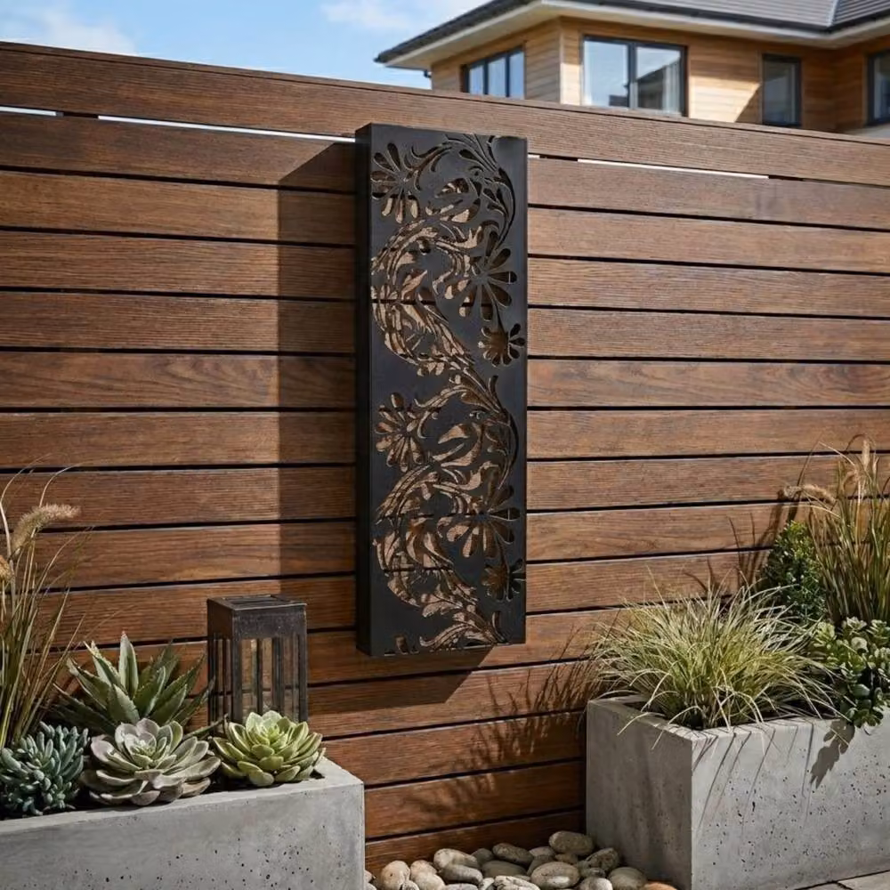Garden Greatness Fauna Illumina Floral Solar LED Wall Art Panel in Multicolour and Black – 2