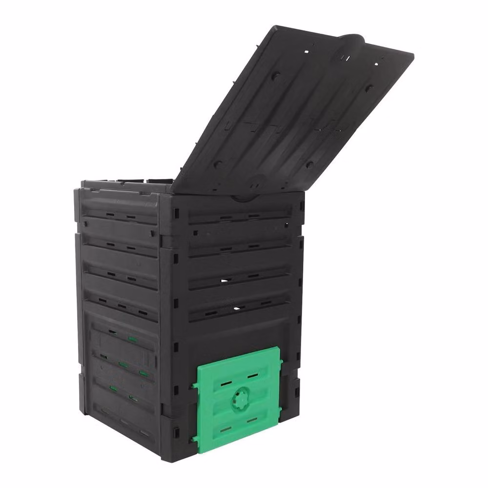 Nordara 119 Gallon Large Outdoor Garden Compost Bin in Black, W/D/H: 103 x 71.2 x 71.2 cm – 3