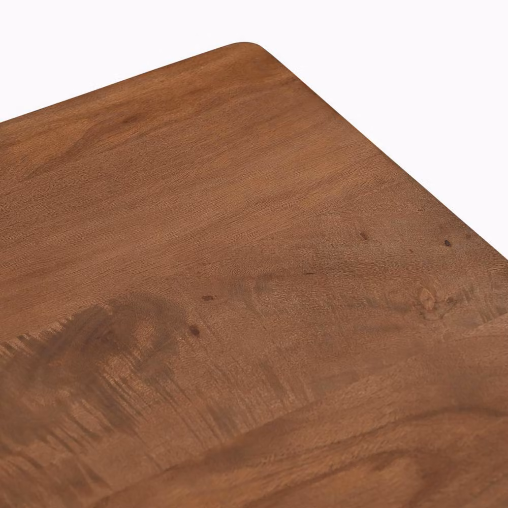 FurnitureboxUK Matterhorn Mid-Century Acacia Wood 1 Drawer Square Bedside Table in Brown – 3