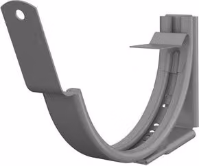Lindab Adjustable Fascia Bracket for 100mm Half Round Gutters in Anthracite Metallic Steel