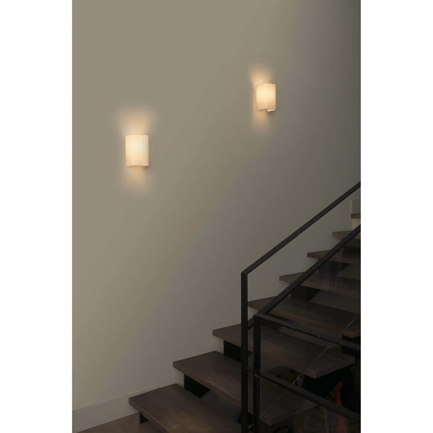 Netlighting Beige Cotton Square Wall Light, W/D/H: 200 x 125 x 105 cm, E27 – 2