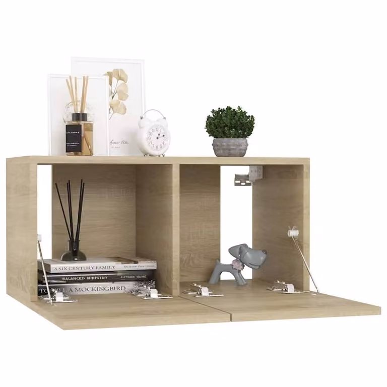 Berkfield Home 10 Piece Sonoma Oak TV Cabinet Set in Brown