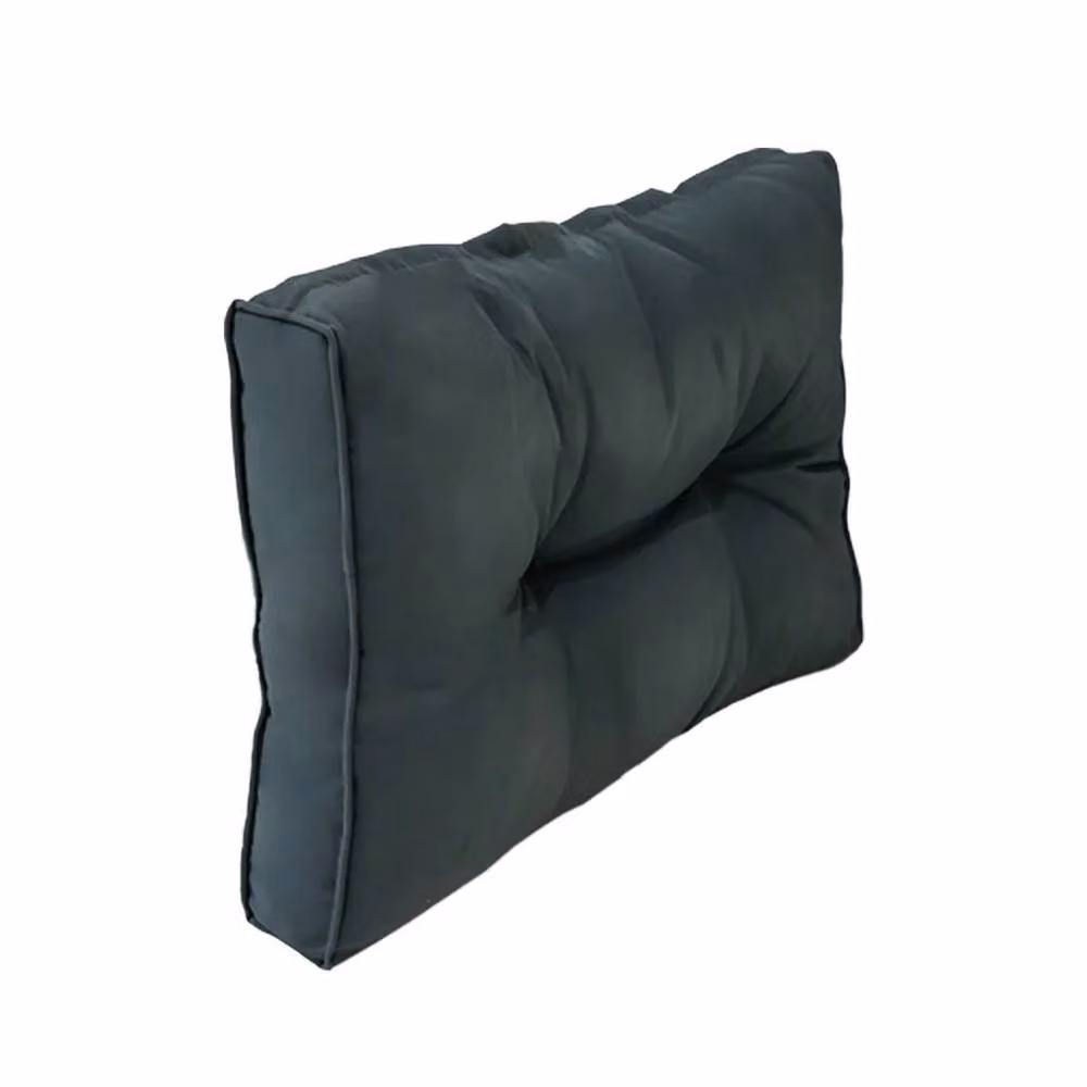 Monstershop Grey Rattan Corner Set Cushions with Removable Water-Repellent Polyester Covers – 2