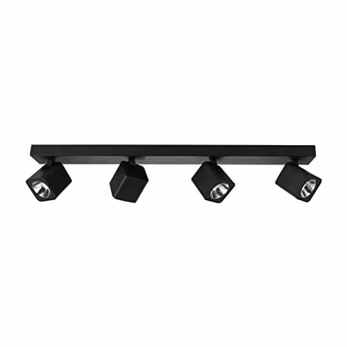 Netlighting Aveiro Modern LED Ceiling Spotlight Bar in Black, 4000K – 1
