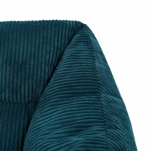 icon Natalia Cord Bean Bag Chair and Footstool Bundle in Petrol Blue – 7