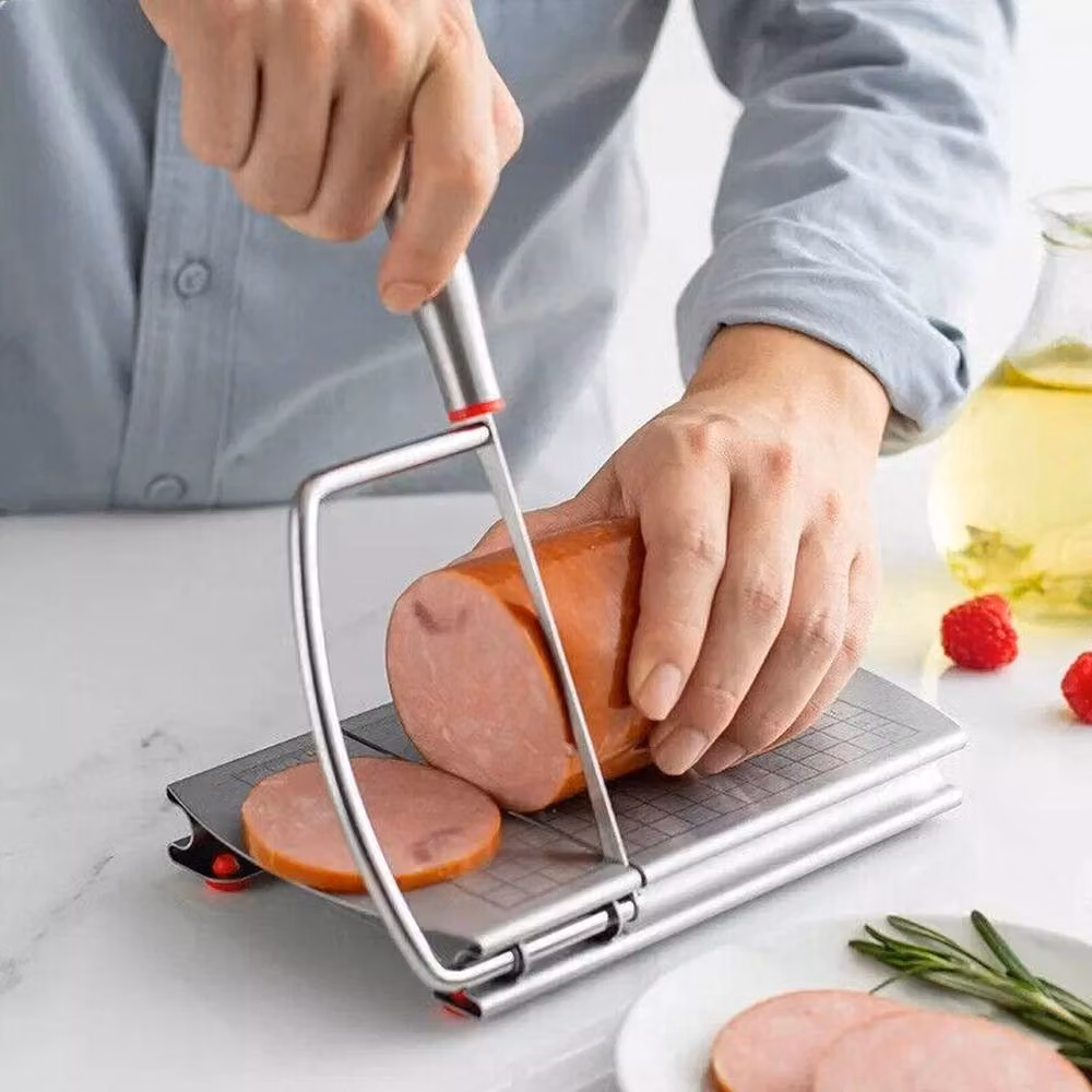 Havendro Stainless Steel Cheese Slicer with Scale in Silver – 3