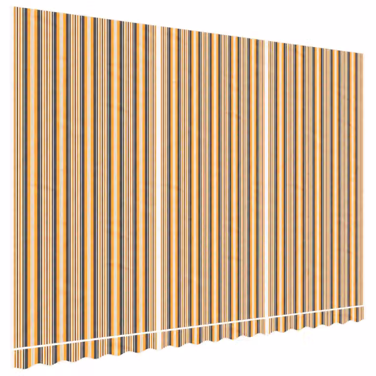 Berkfield Home Replacement Awning Fabric in Multicolour Stripe, W/D: 4.5 x 3 m