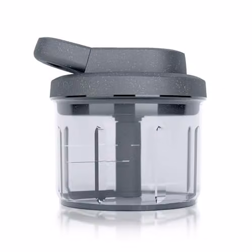 Zyliss Easy Pull Manual Vegetable Chopper and Food Processor, 800ml, Grey