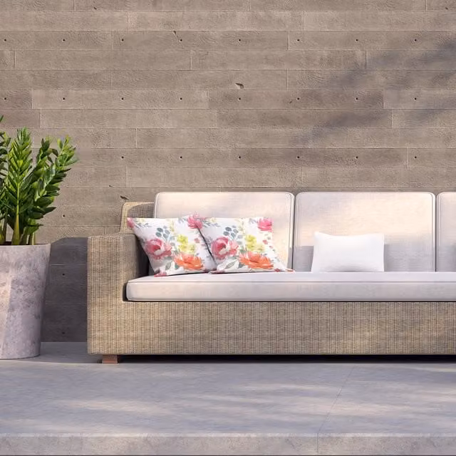Benjamin Tate Design LTD Pink Floral Outdoor Square Cushion, W/D/H: 60 x 60 x 1 cm