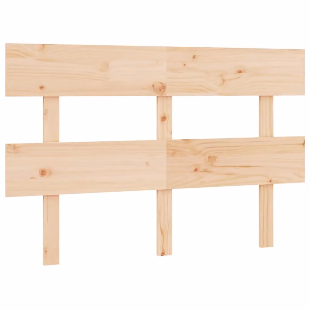 Berkfield Home Rustic Solid Wood Pine Bed Headboard, Brown, W: 164 cm, D: 3 cm, H: 81 cm – 2
