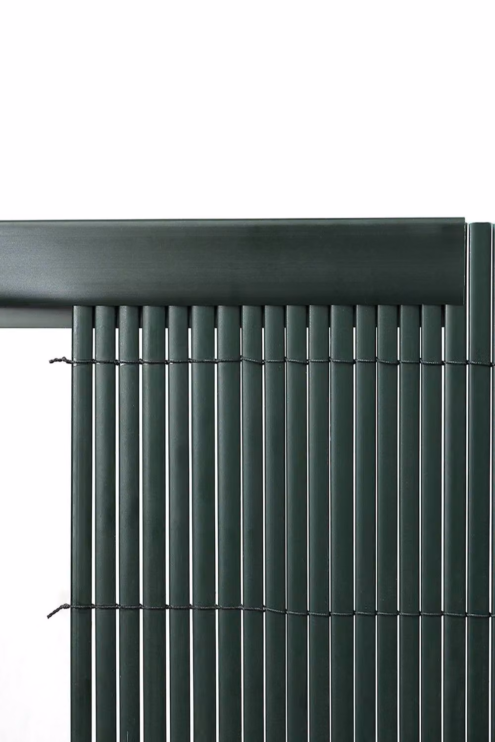 Garden Sanctuary 3 Piece Green PVC Garden Fence Privacy Screen Panel Slat Strips with Fixing Clips – 5