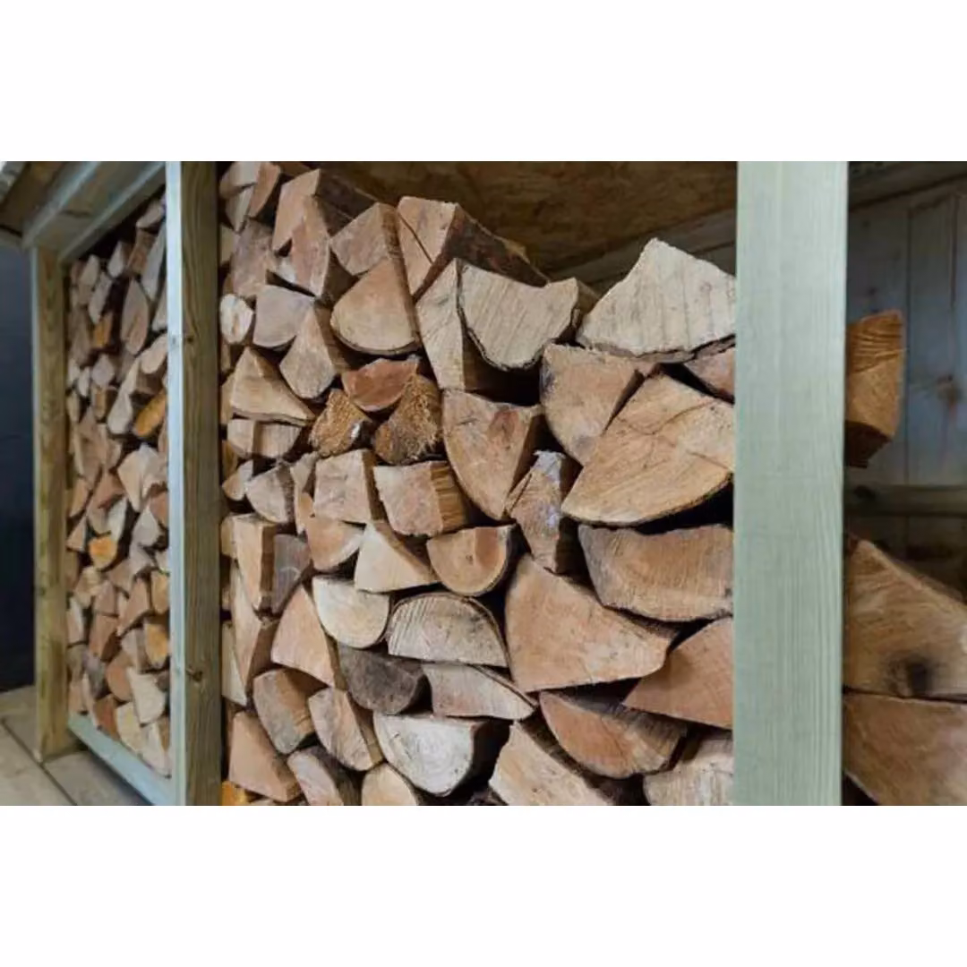 Buttercup Farm Billington Large Timber Log Store in Brown, W: 227 cm, D: 96 cm, H: 123 cm – 2