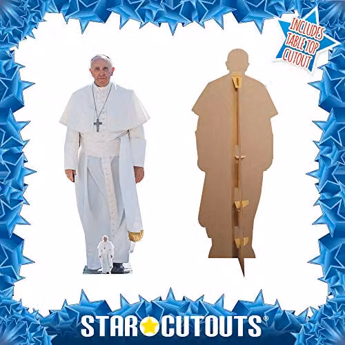 Star Cutouts Ltd SC940 Pope Francis Life Size Cardboard Cut Out, Multicolour, H x W x D: 176 x 72 x 176 cm – 5