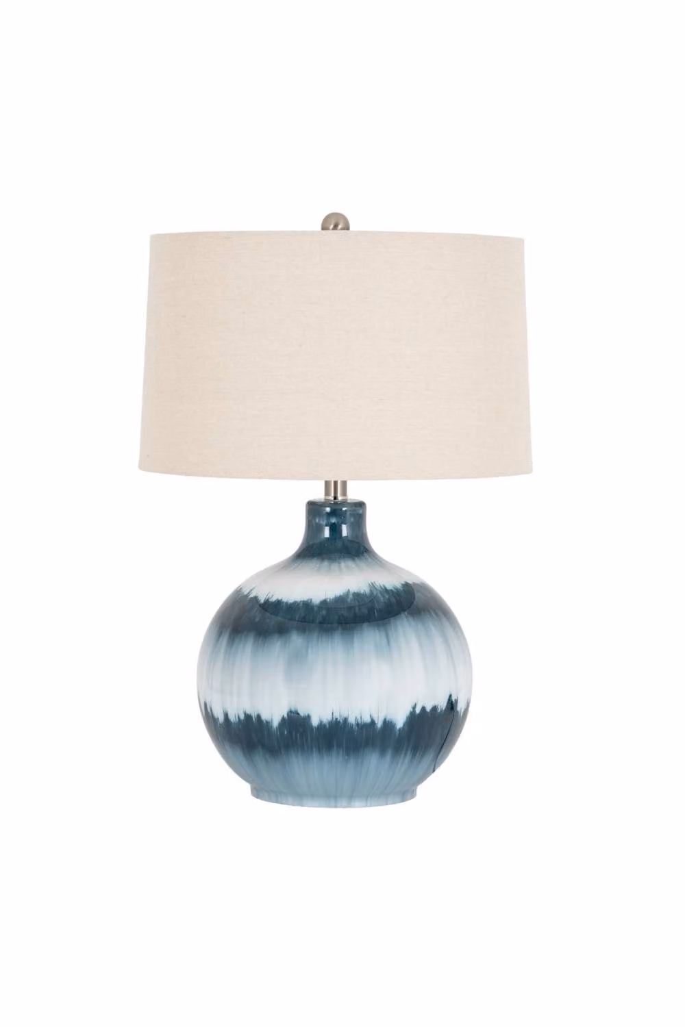 KDMD Ocean Shadows Blue Linen Shade Table Lamp – 2