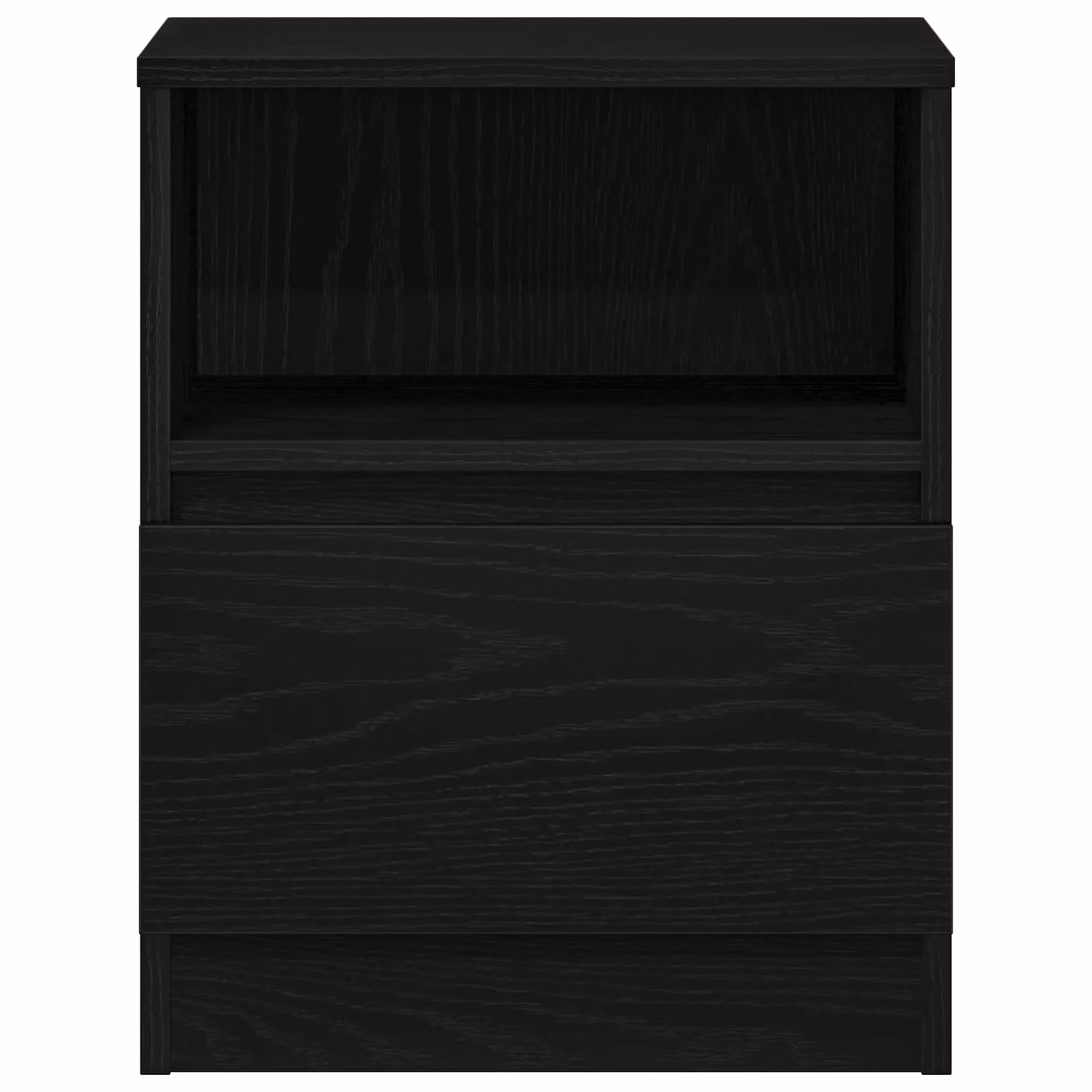 Berkfield Home Black Oak Nightstand in Black MDF, W/D/H: 39.9 x 39.9 x 50.0 cm – 4