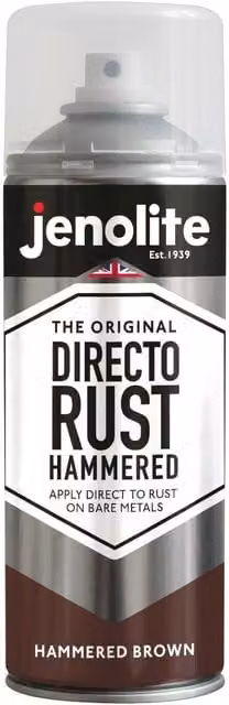 Jenolite Hammered All-In-One Multi-Surface Paint, Brown, 0.4 l