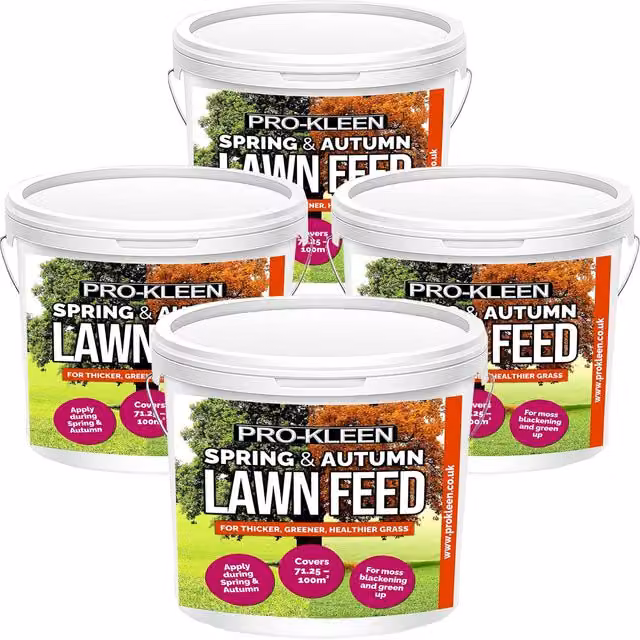 ProKleen Spring and Autumn Lawn Feed Granulate, 4 x 2.5kg – 1