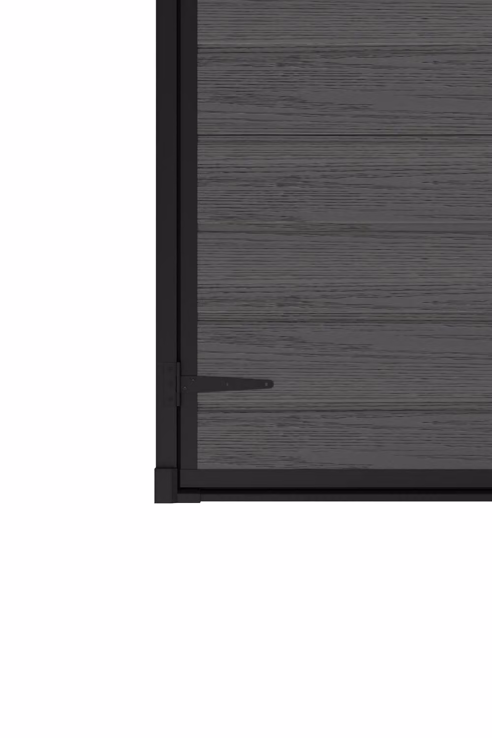 Living and Home Plastic Pent Garden Storage Shed with Lockable Door and Window in Dark Grey, H 183 x W 152.4 x D 92 cm – 5