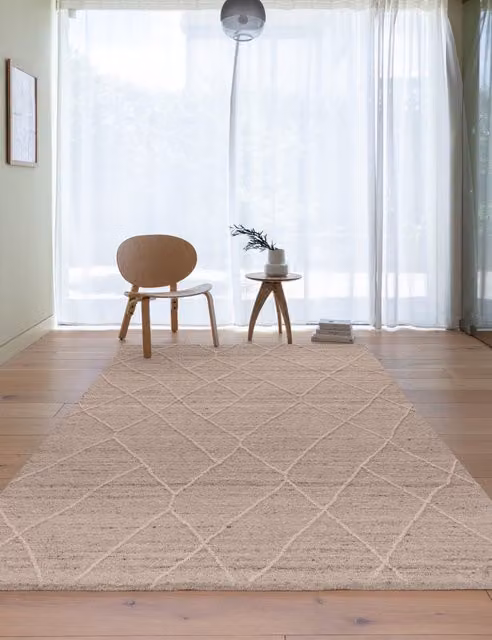 Asiatic Noah Hand-Tufted Abstract Pure Wool Rug in Beige