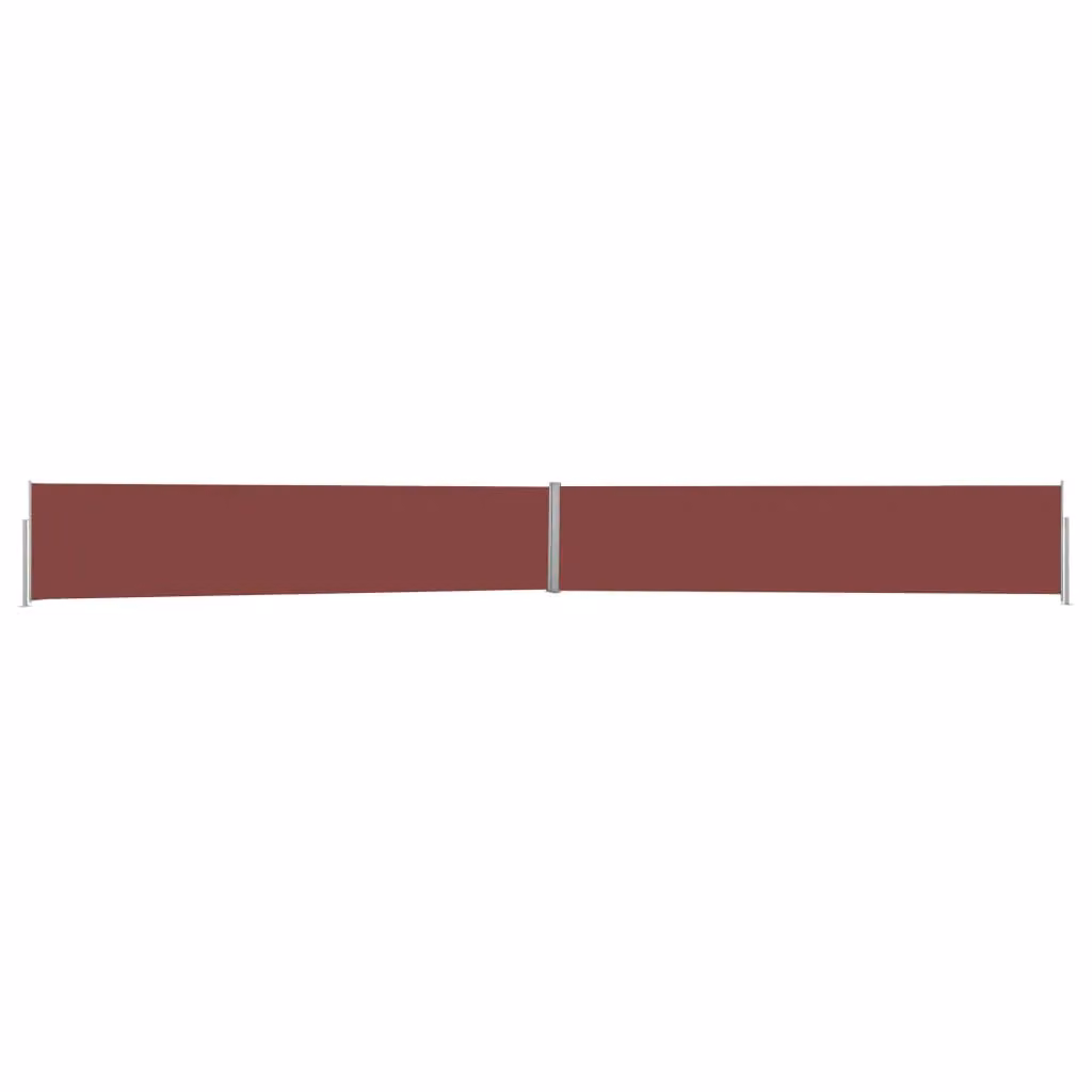 Berkfield Home Brown Retractable Side Awning with Polyester Fabric and Steel Frame, W/H: 1200 x 140 cm – 2