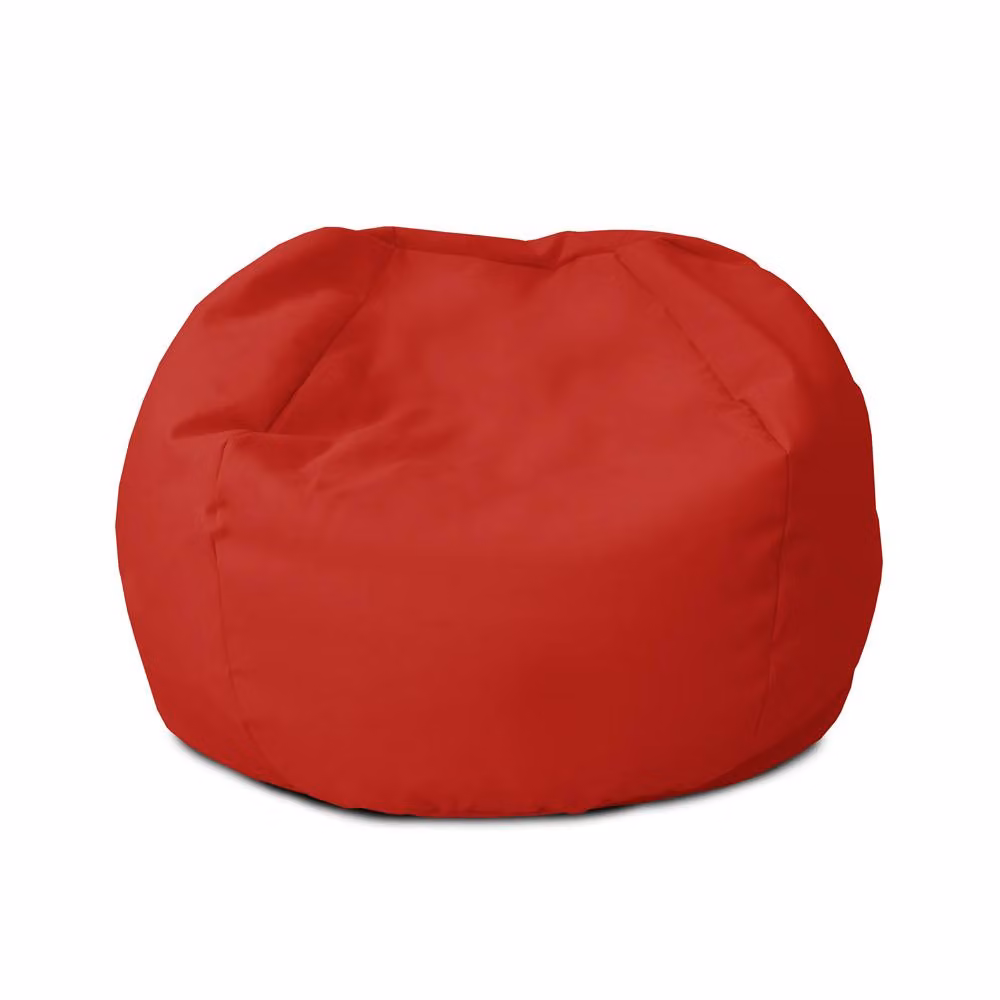 rucomfy Classic Small Kids Beanbag in Red, Water Resistant Nylon for Indoor or Outdoor Use – 2