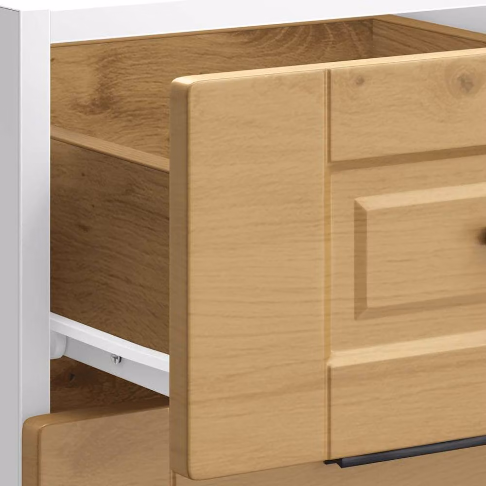 Berkfield Home Porto Artisan Oak Kitchen Base Cabinet in Brown, H 81.5 x W 46 x D 40 cm – 3