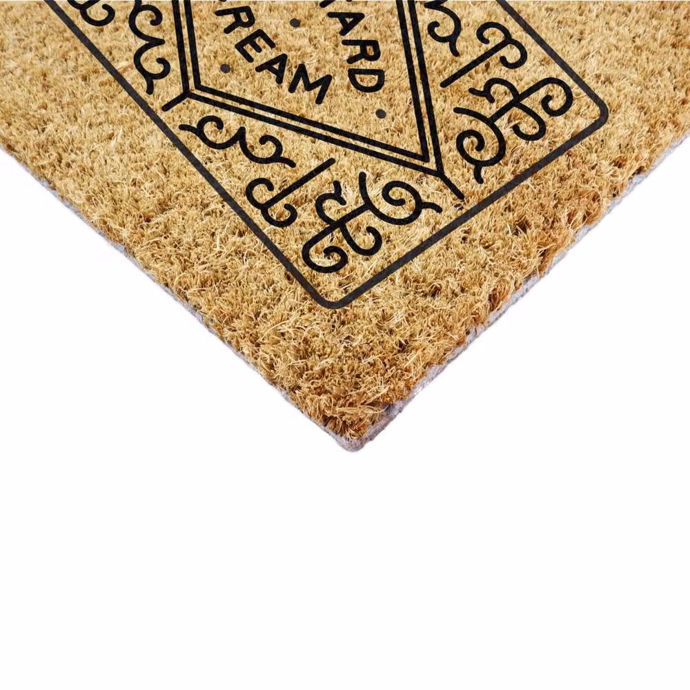 Artsy Mats Two Custard Creams Coir Doormat, Brown, W/D/H: 90 x 60 x 1 cm – 4