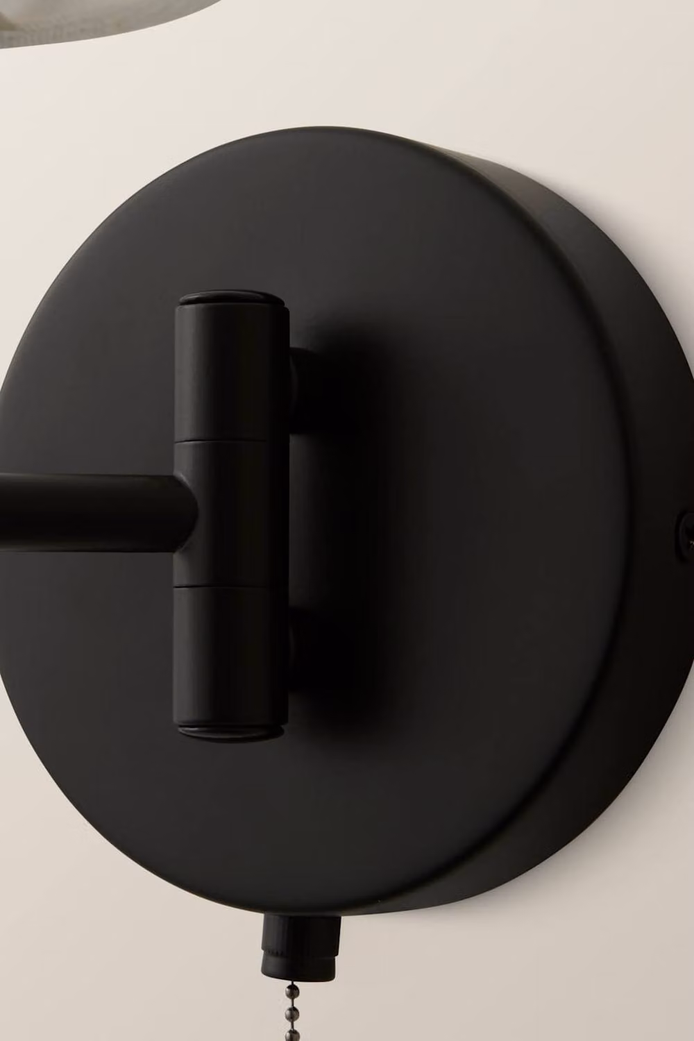 ValueLights Sonia Adjustable Swing Arm Wall Light with Tapered Fabric Shade and Bulb in Black – 3