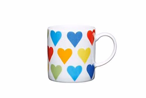 Kitchencraft Floral Ceramic Coffee Mug, Multicolour, 5 cm, Pack of 1