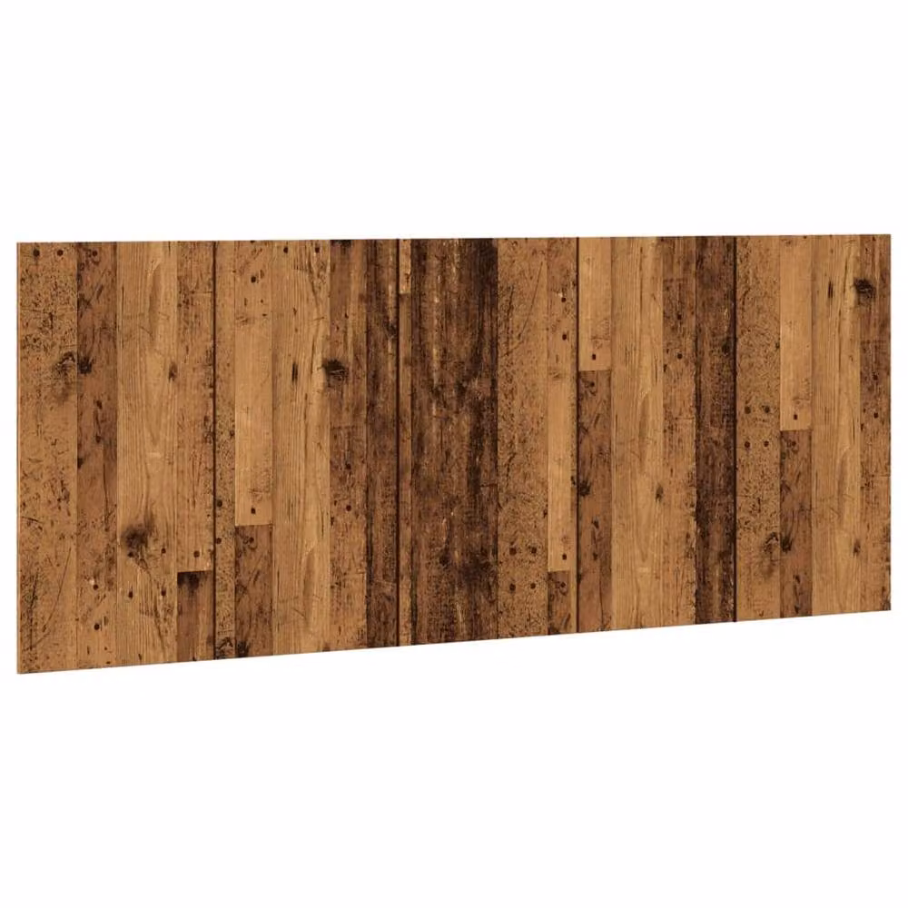 Berkfield Home Stylish Bed Headboard in Brown Old Wood, W: 200 cm, D: 1.5 cm, H: 80 cm – 2