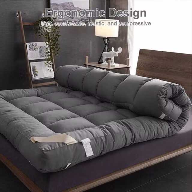 Pawnora Grey King Mattress Topper, W/D/H: 150 x 200 cm – 1
