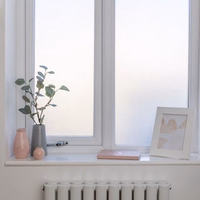 dc fix Milky Self Adhesive Privacy Window Vinyl Wrap, White, W: 67.5 cm x L: 5 m