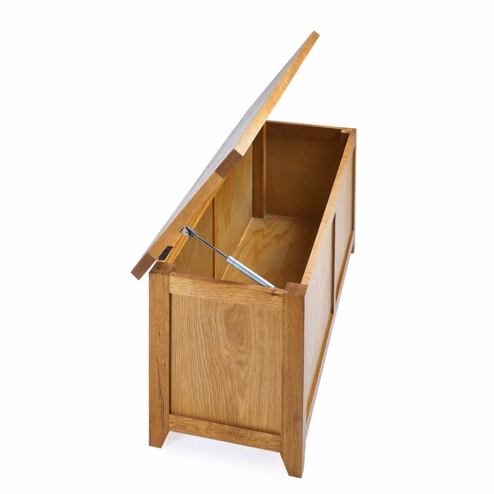 Cheshire Premium Langham Oak Storage Bench in Natural – 2