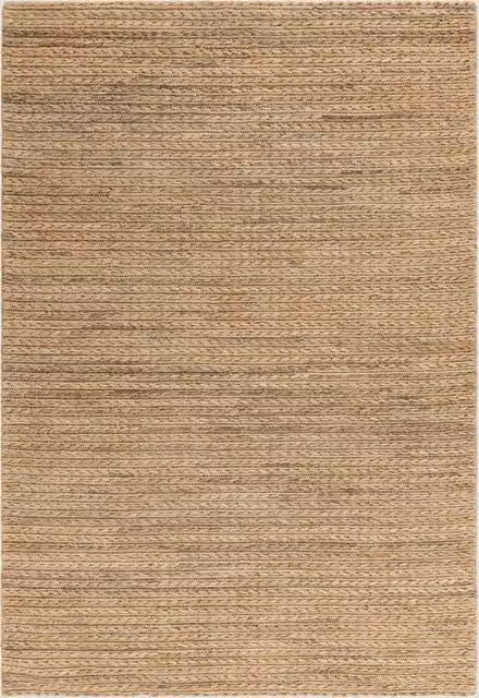 Asiatic Oakley Braided Jute Rug in Sand and Beige