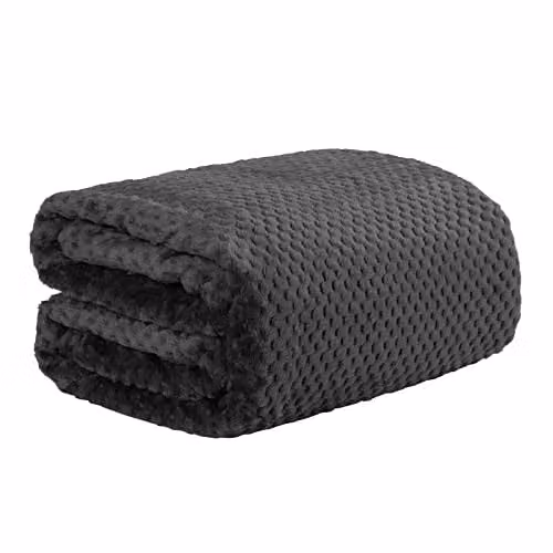 OHS Black Fleece Throw W/D/H: 125 x 150 cm – 1