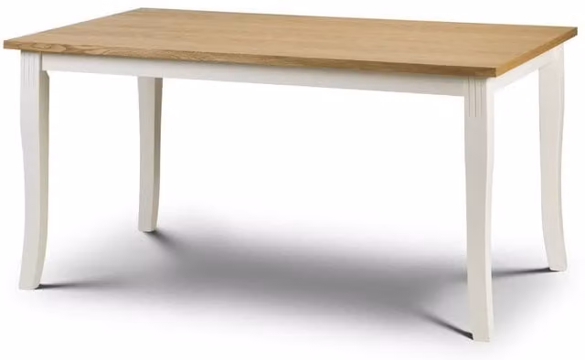 Cheshire Davenport Oak and White Rectangular Dining Table – 1