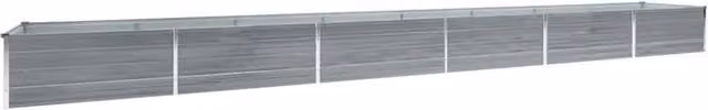 Berkfield Home Garden Galvanised Steel Raised Bed in Grey, W: 600 cm, D: 80 cm, H: 45 cm – 1