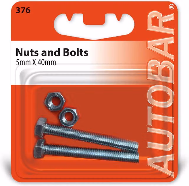 Autobar Silver Bright Nuts and Bolts