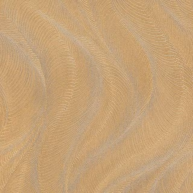 Rasch Opulenza Wave Geometric Abstract Wallpaper in Metallic Gold